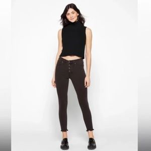 Madewell 9" Button Front Mid Rise Skinny Jean